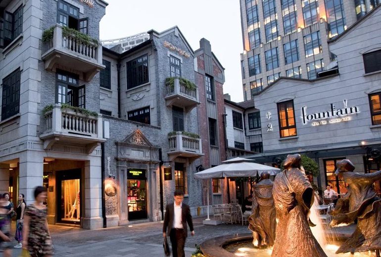 French Concession Xintiandi area in Shanghai China