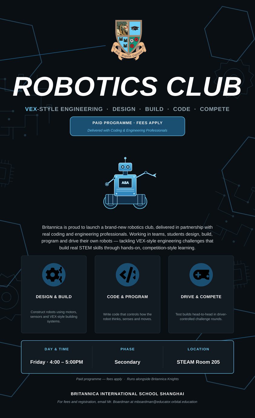 PNG Robotics Club Poster